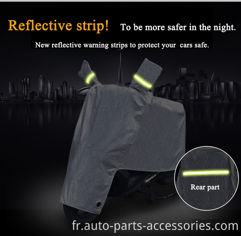 Prix ​​d'usine de meilleure qualité Super Stretch Anti UV Résistance à la chaleur durable Couverture de moto imprimé personnalisé